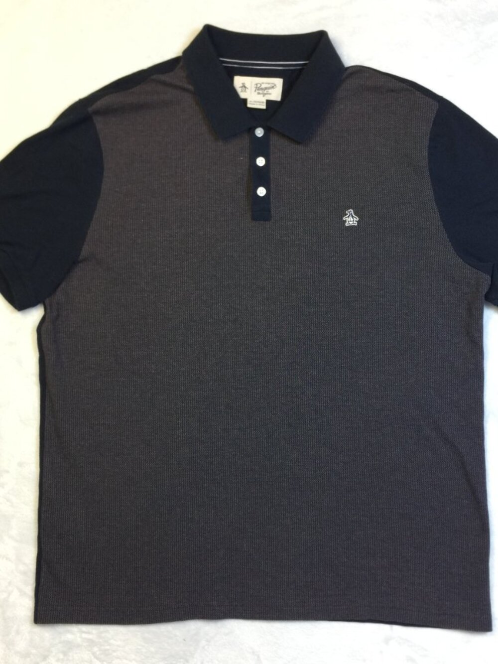 AN ORIGINAL PENGUIN BY Munsingwear Polo Shirt Mens Size XL Navy Red Short Sleeve